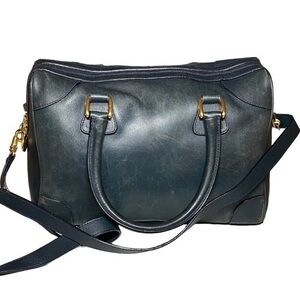 GUCCI Leather Shoulder Duffel Bag